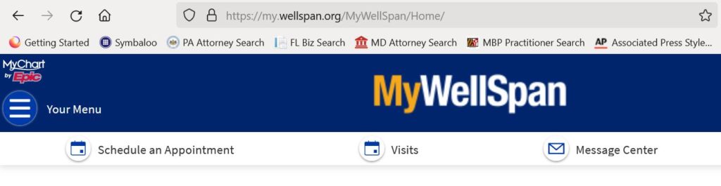 WellSpan portal